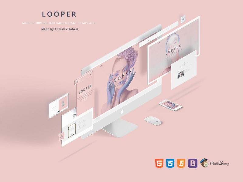 Looper - Multipurpose One/Multi Page Website Template - Features Image 1