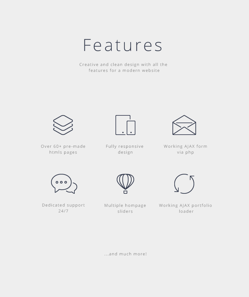 Looper - Multipurpose One/Multi Page Website Template - Features Image 2