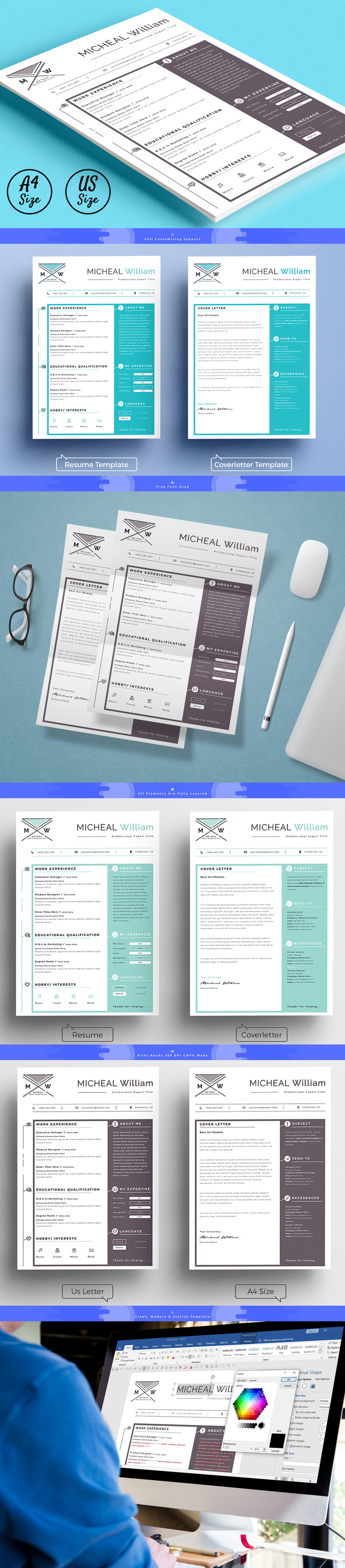 Micheal Personal Resume Template #76870