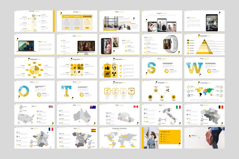 Big Bundle 20 in 1 - Multipurpose PowerPoint template - Features Image 7