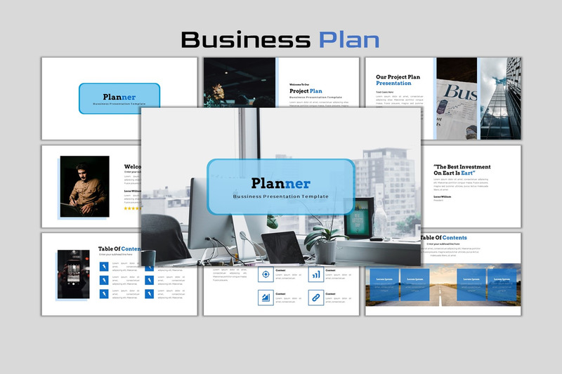 Planejador - modelo de PowerPoint de plano de negócios criativo - Features Image 1