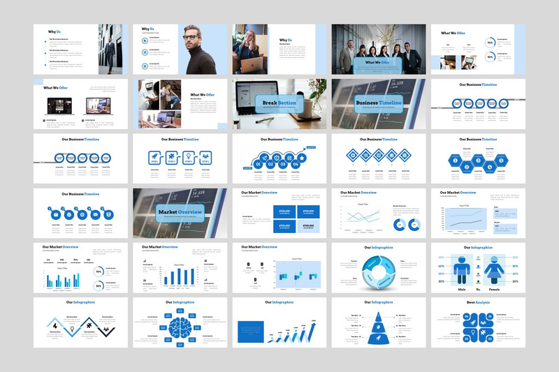Planejador - modelo de PowerPoint de plano de negócios criativo - Features Image 4