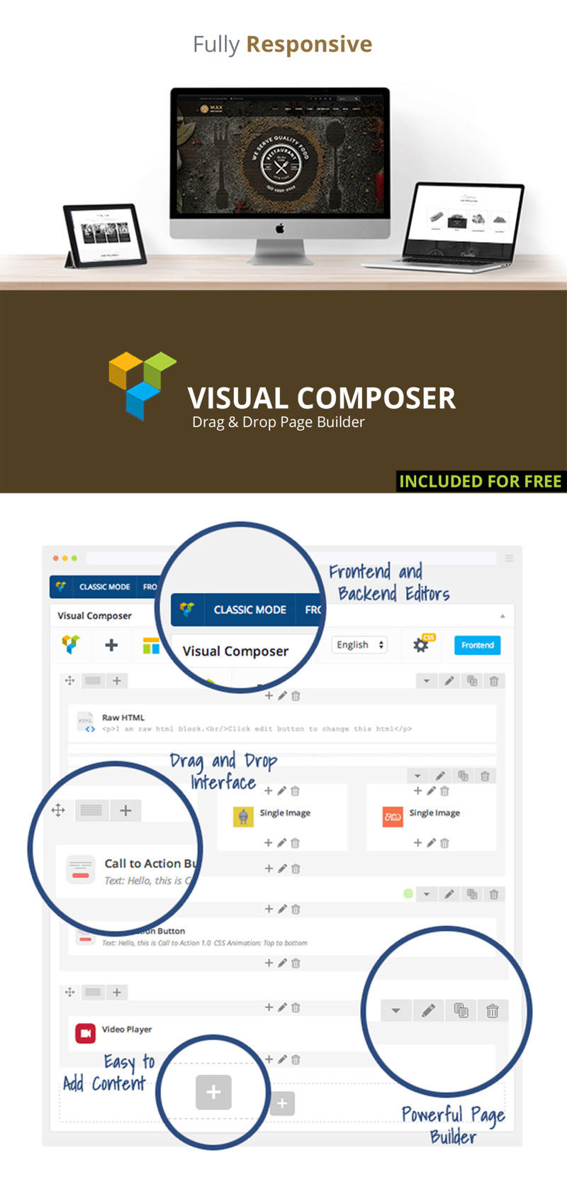 Restaurant - Responsive WordPress theme - Features Image 3