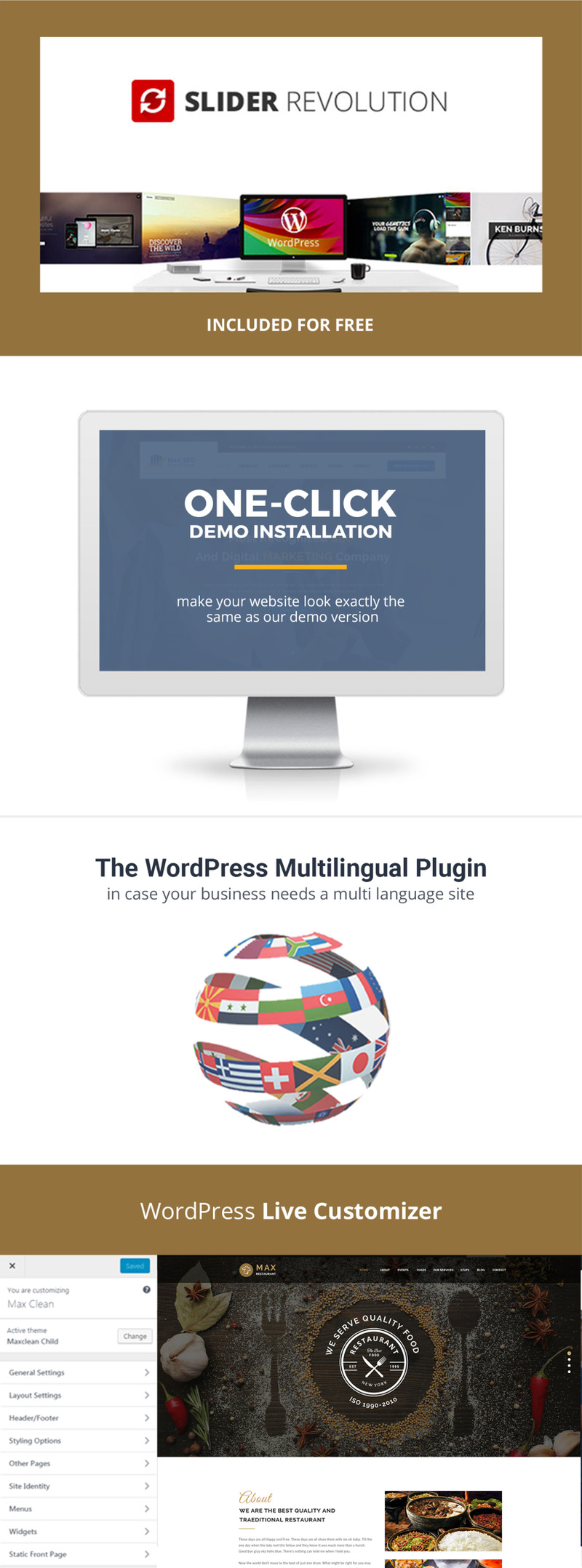 Restaurant - Responsive WordPress theme - Features Image 4