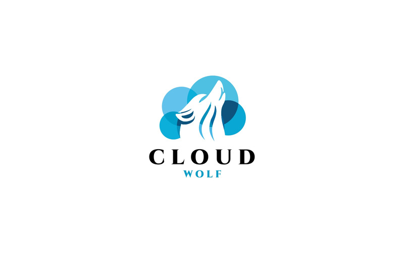 Cloud Wolf Logo Template - Features Image 1