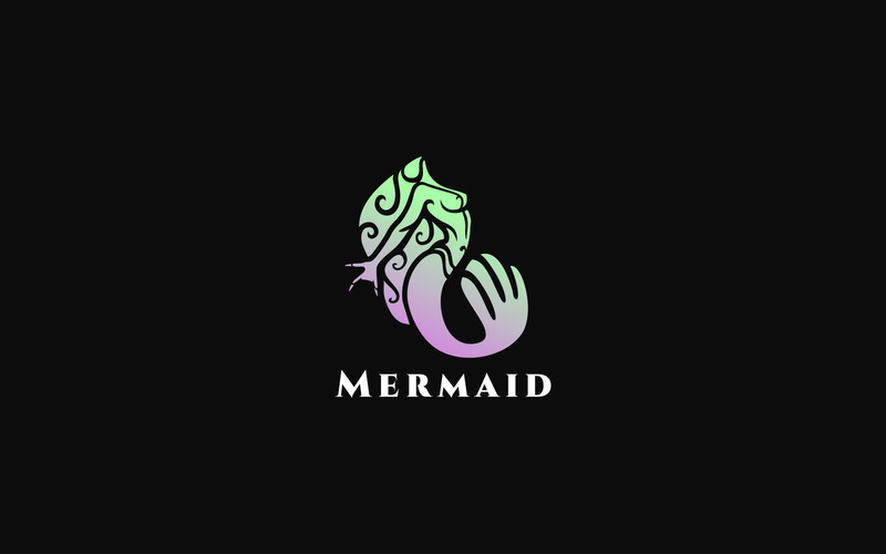 Modelo de logotipo da sereia - Features Image 1