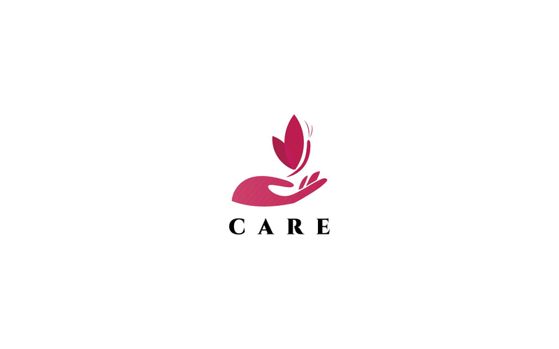 Hand Care Butterfly Logo Template - Features Image 1