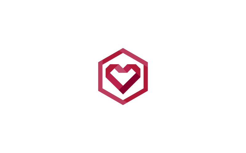 Herz Marke Logo Vorlage - Eigenschaften Bild 1