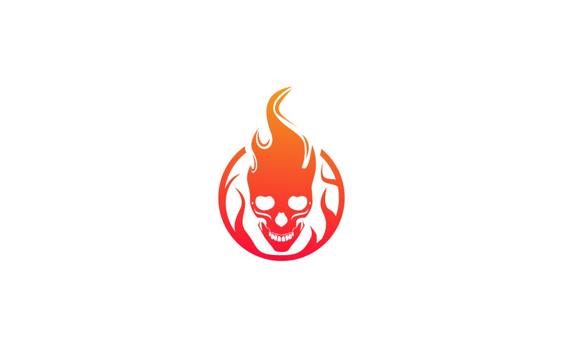 Skull Fire Logo Template - Features Image 1