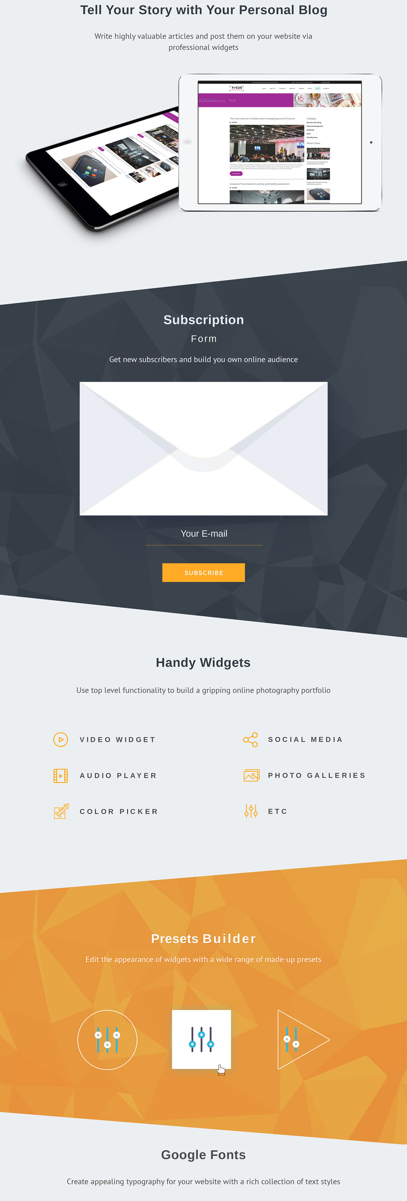 Focus - PR Company Moto CMS 3 Template - Features Image 4