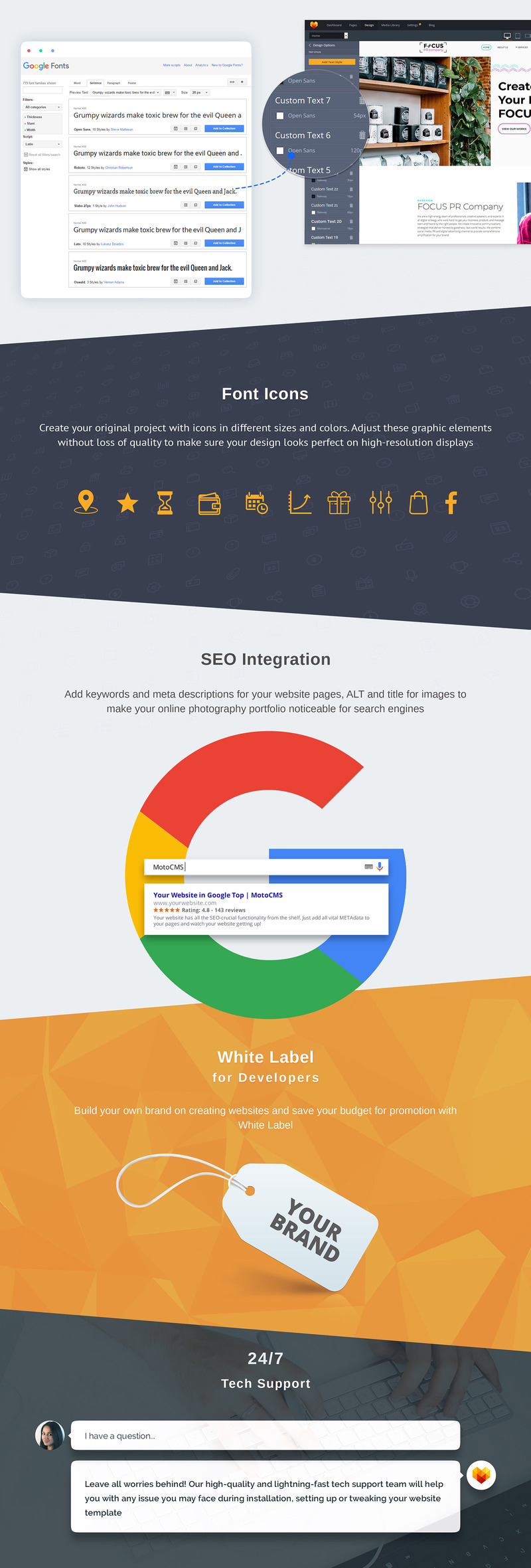 Focus - PR Company Moto CMS 3 Template - Features Image 5
