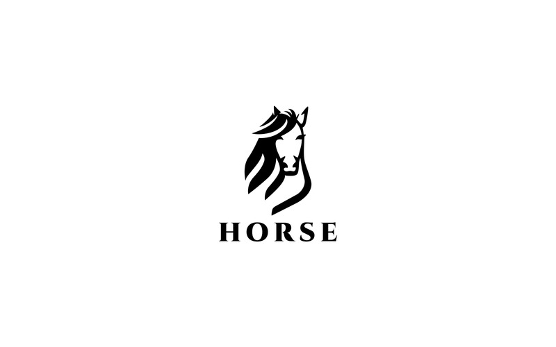 Horse Head Logo Template #78262 - TemplateMonster