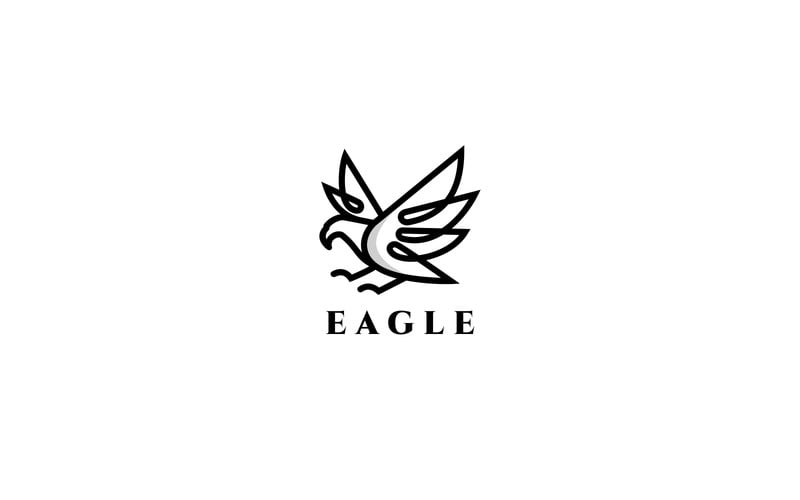 Eagle Logo Template #78254 - TemplateMonster