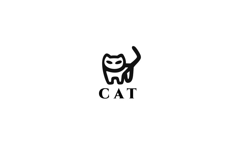 Cat Logo Template #78450 - TemplateMonster