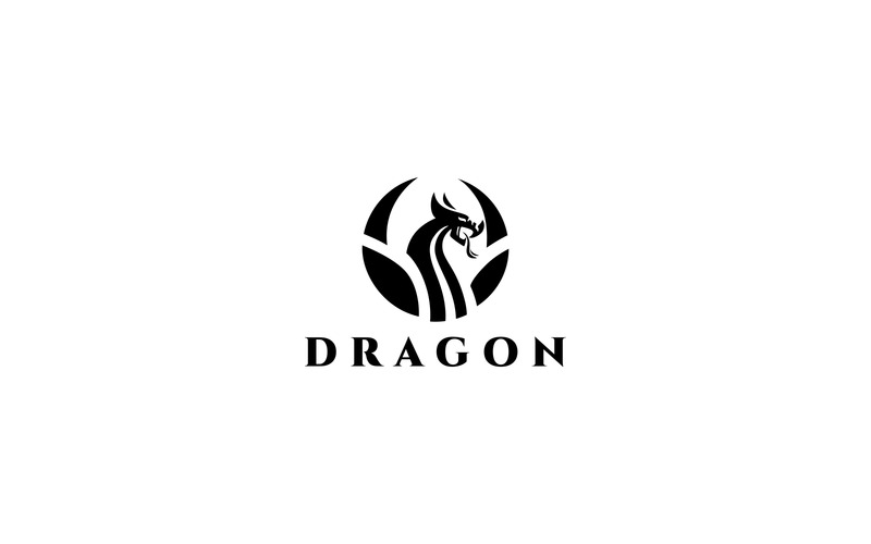 Modelo de logotipo do dragão - Features Image 1