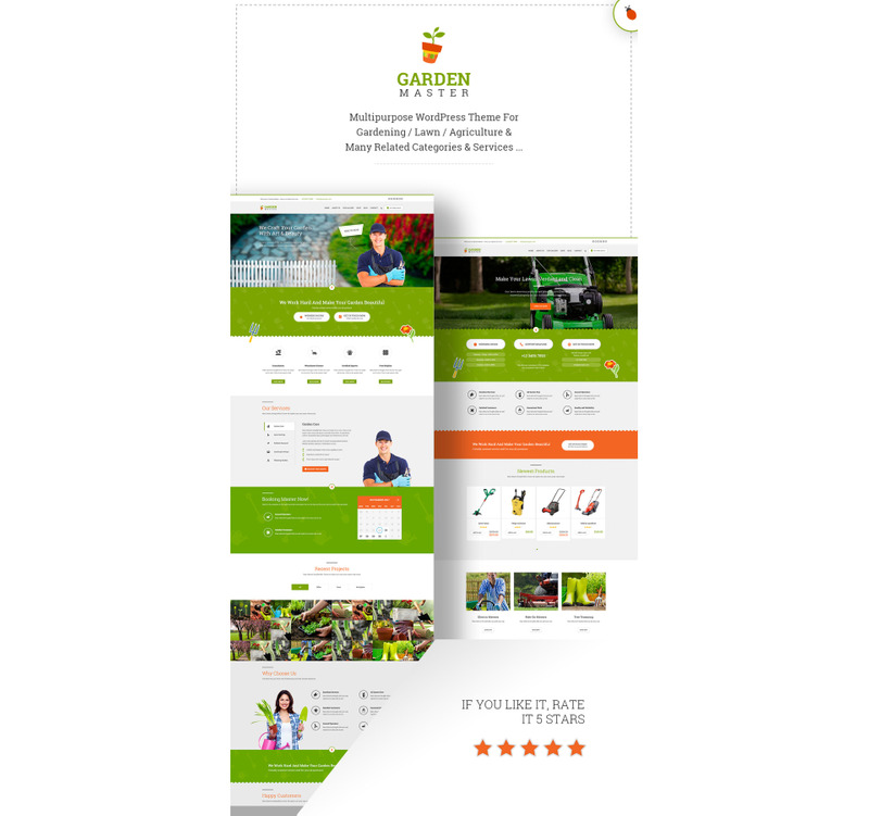Garden Master WordPress Theme - Features Image 1
