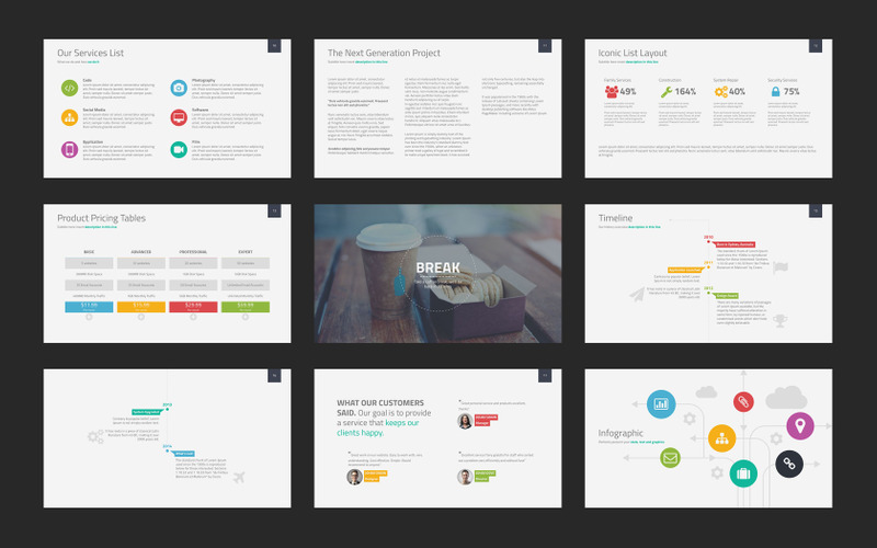 Albireo - Keynote template #65865 - TemplateMonster