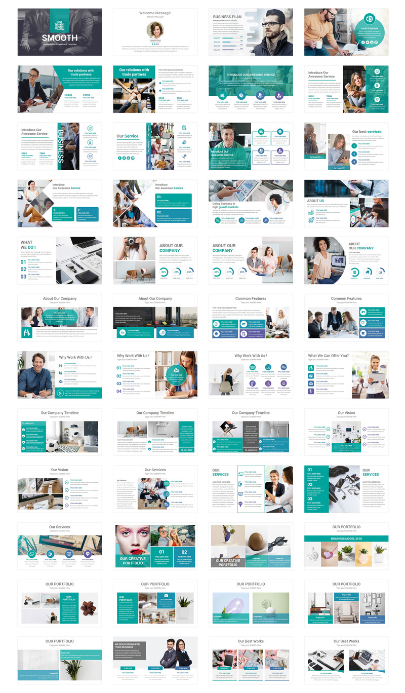 Smooth PowerPoint template #79712 - TemplateMonster