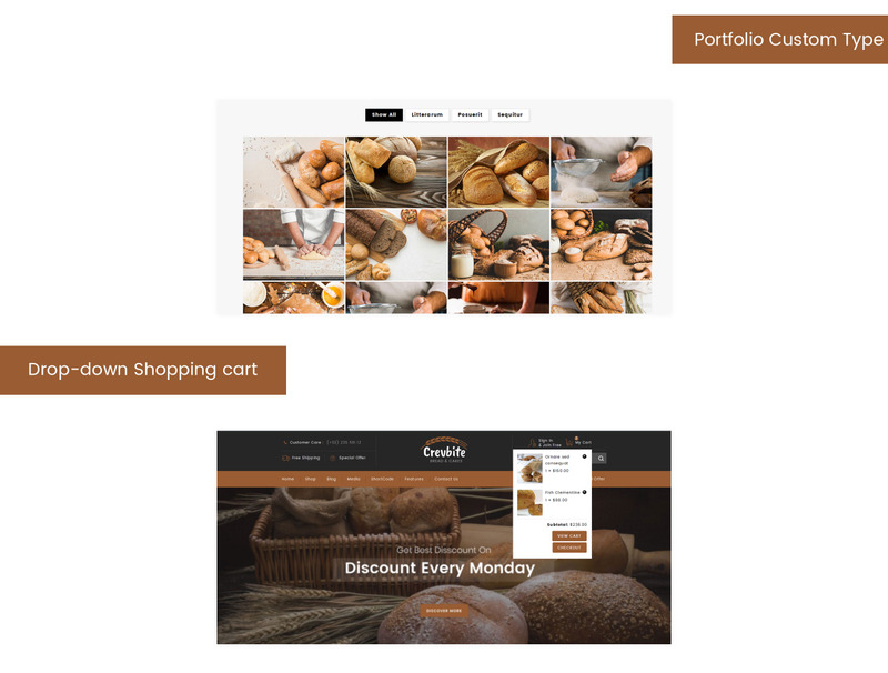 Tema WooCommerce Responsive #79584 Crevbite - Bakery & Chocolate Store - Immagine Caratteristiche 4
