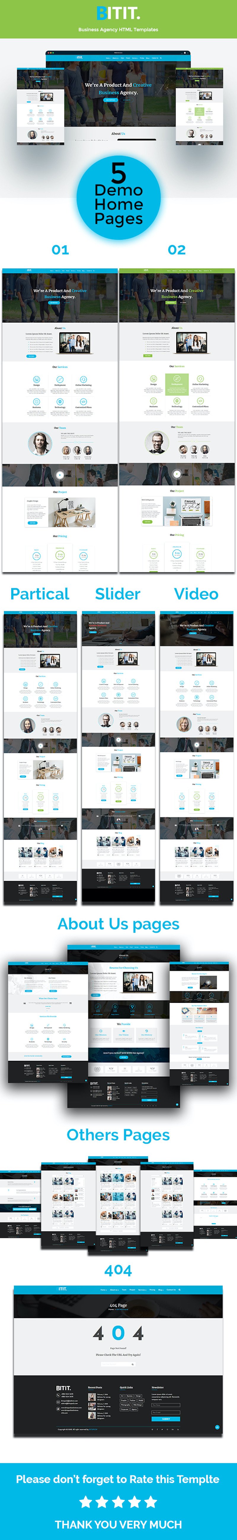 BITIT- Creative Business Agency Website Template - Features Image 1