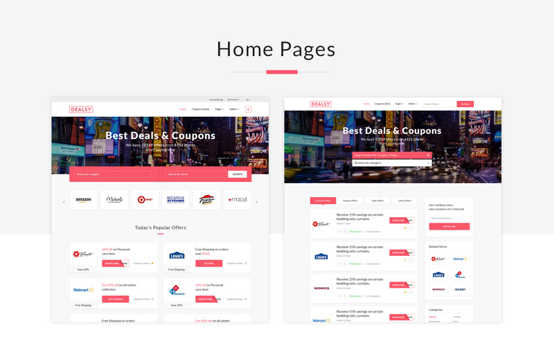 Dealsy - Deals & Coupons Theme + Admin Website Template - Features Image 2
