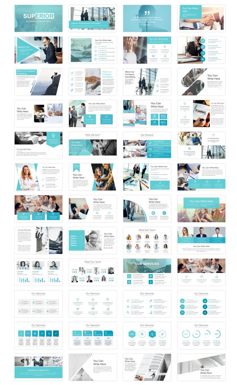 Superior Presentation PowerPoint template - TemplateMonster