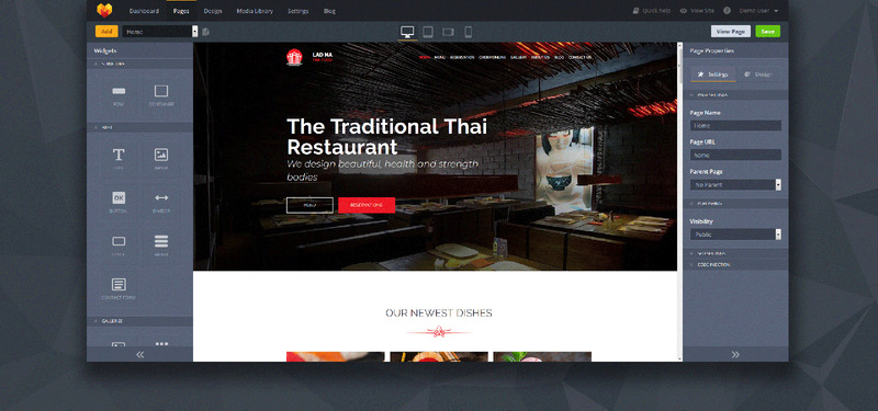 LAD NA - Thai Restaurant Responsive Moto CMS 3 Template №81692 - Eigenschappen Afbeelding 2