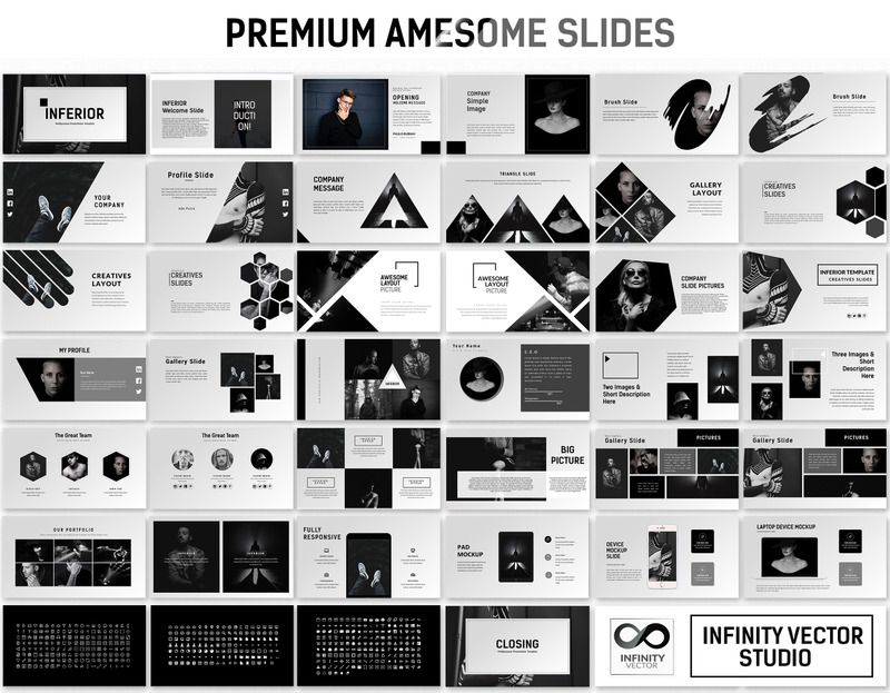 Inferior Creative Presentation PowerPoint template - Features Image 1
