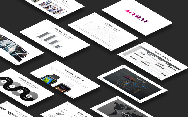 Achieve Presentation PowerPoint Template - Features Image 1