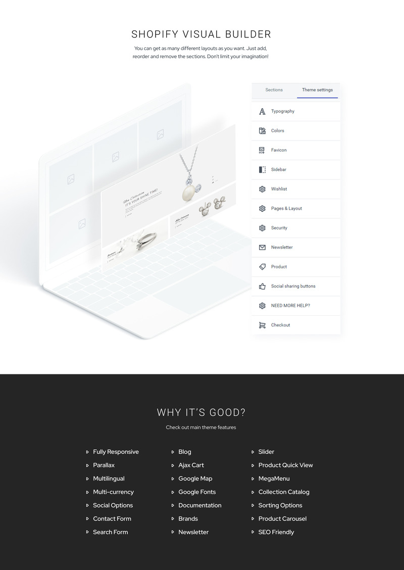 Diamic - Jewelry Multipage Clean Shopify Theme - Features Image 2