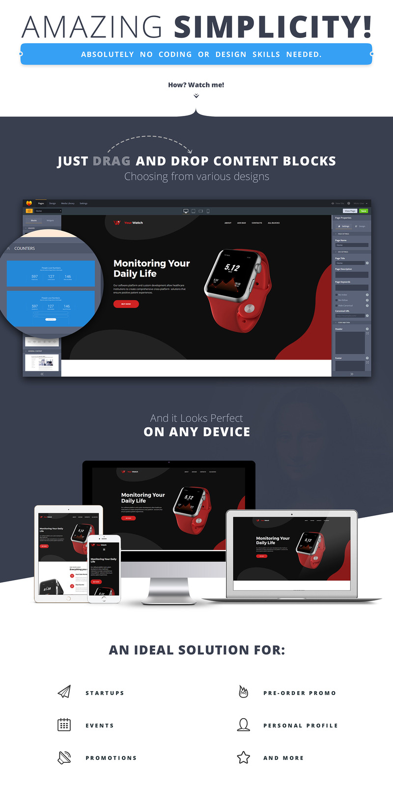 Your Watch - Product Launch Landing Page Template - Features Image 1