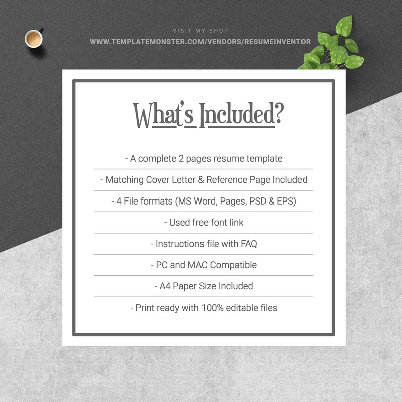 Erina Resume Template - Features Image 7