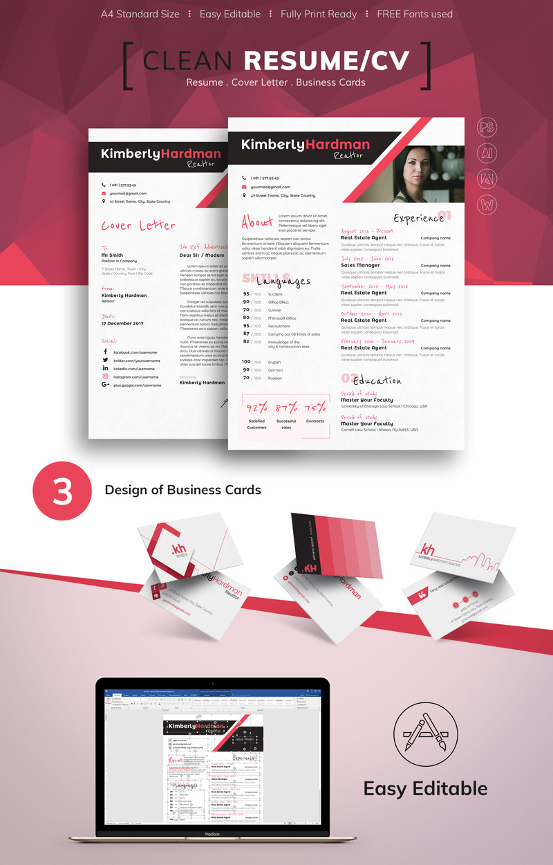 Kimberly Hardman - Realtor Resume Template - Features Image 1