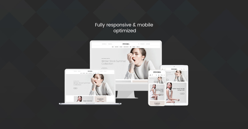 Poveria - Tema Shopify da Loja de Moda - Apresenta Imagens 1