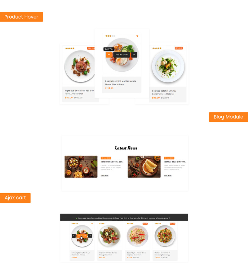 Responsywny szablon OpenCart Eatyum - Restaurant Shop #82539 - Obrazek wyróżniający {numer}