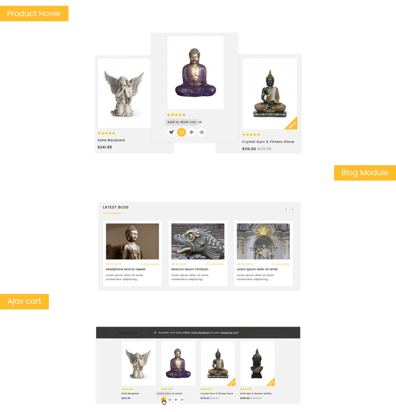 Responzivní OpenCart šablona Statuex - Art Gallery Shop #82745 - Obrázek funkce 4