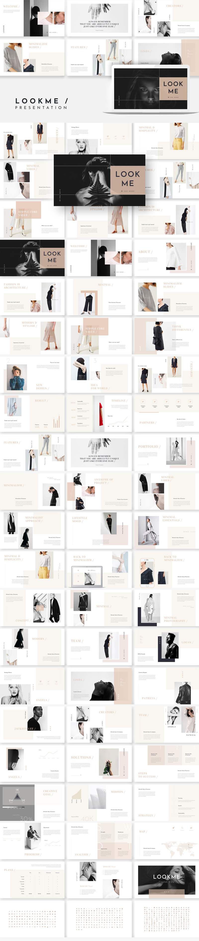 LookMe最小的PowerPoint模板 - Features Image 1