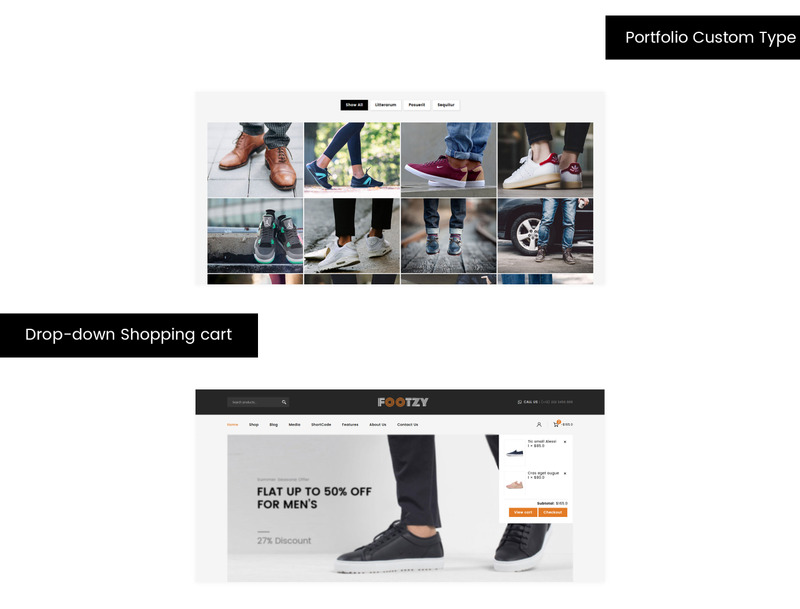 Footzy - obchod s obuví WooCommerce Theme - Obrázek funkce 4
