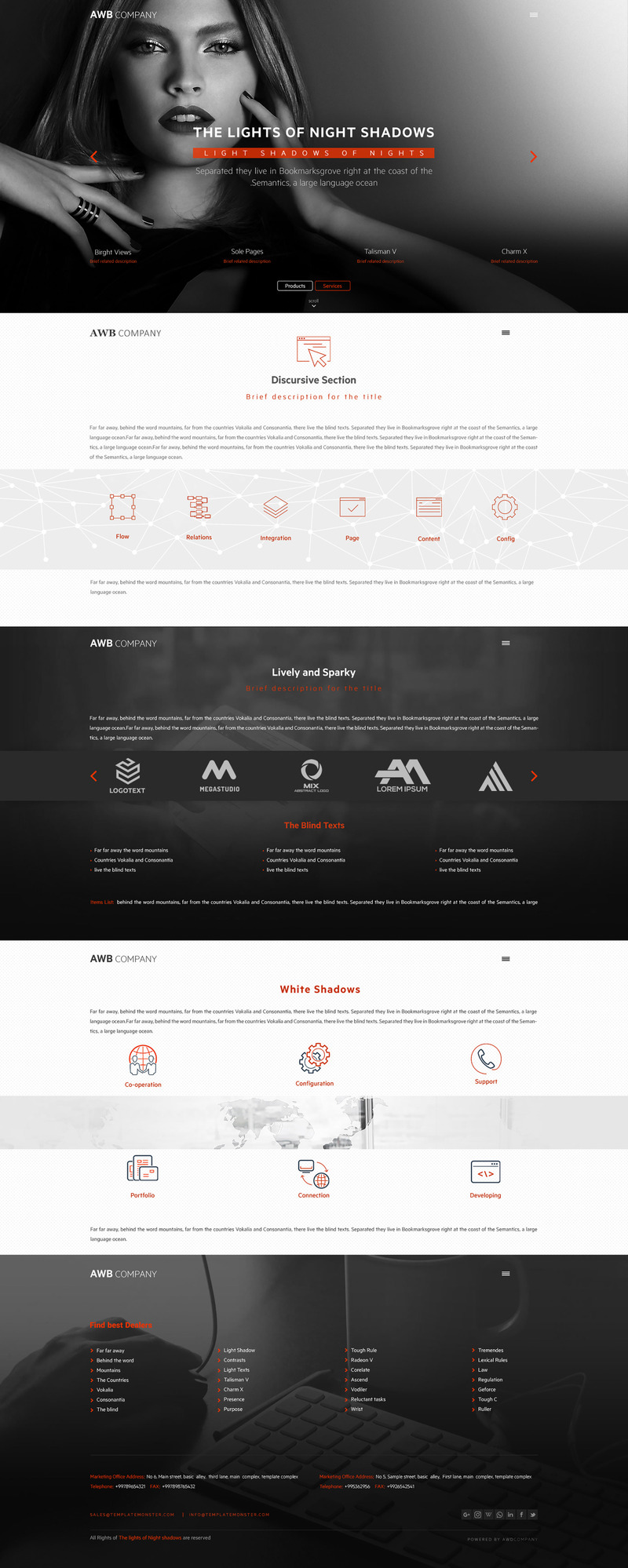 Light Shade PSD Template - Features Image 1