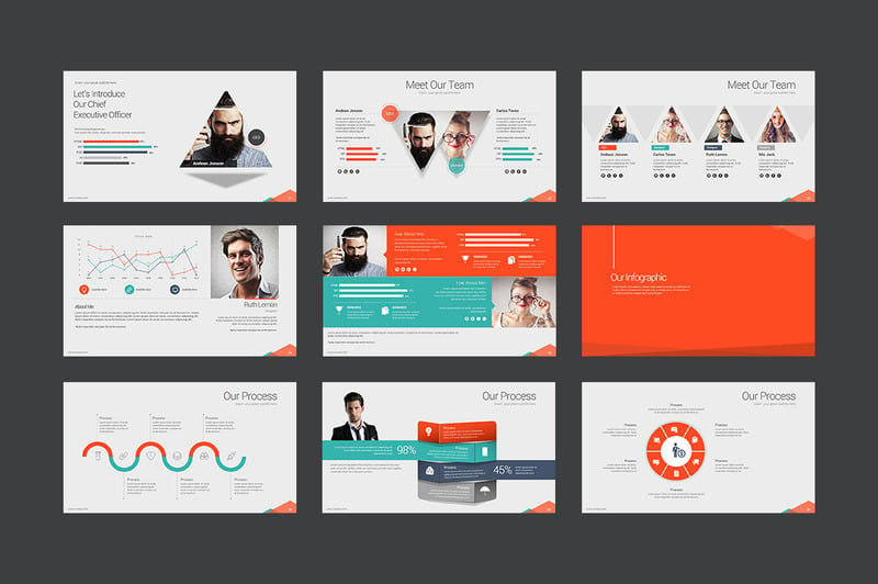 Marketing Idea PowerPoint template #64523 - TemplateMonster