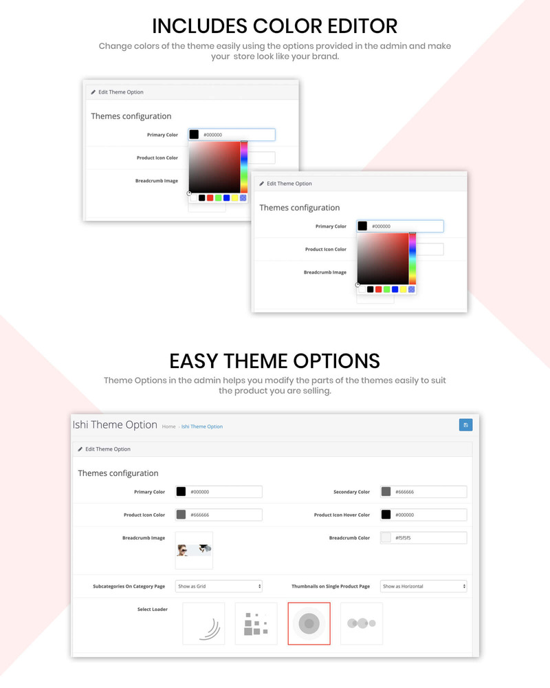 Glamour Cosmetics Store OpenCart Template - Features Image 1