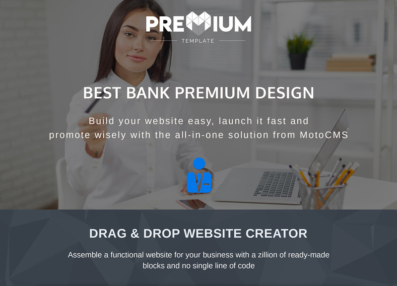 Modello Moto CMS 3 Responsive #83945 Gain - Best Bank - Immagine Caratteristiche 1