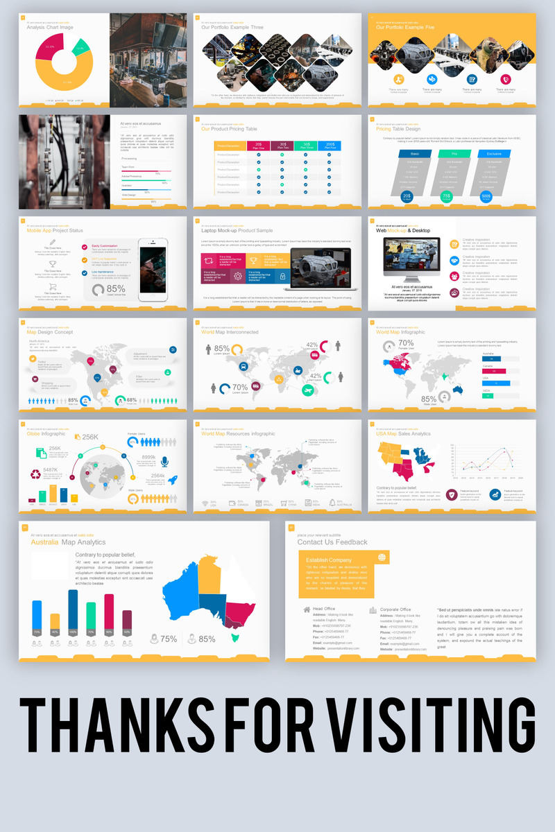 Tillverkning 2019 PowerPoint-mall - Features Image 3