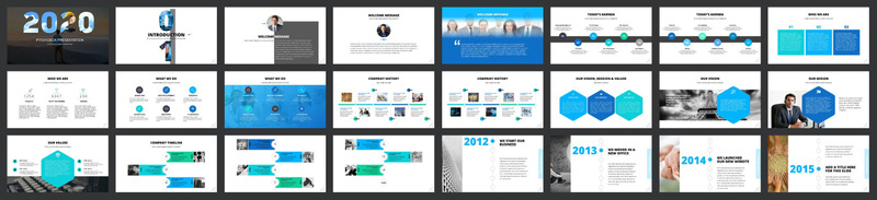 Pitch Deck 2021 PowerPoint template - Features Image 1