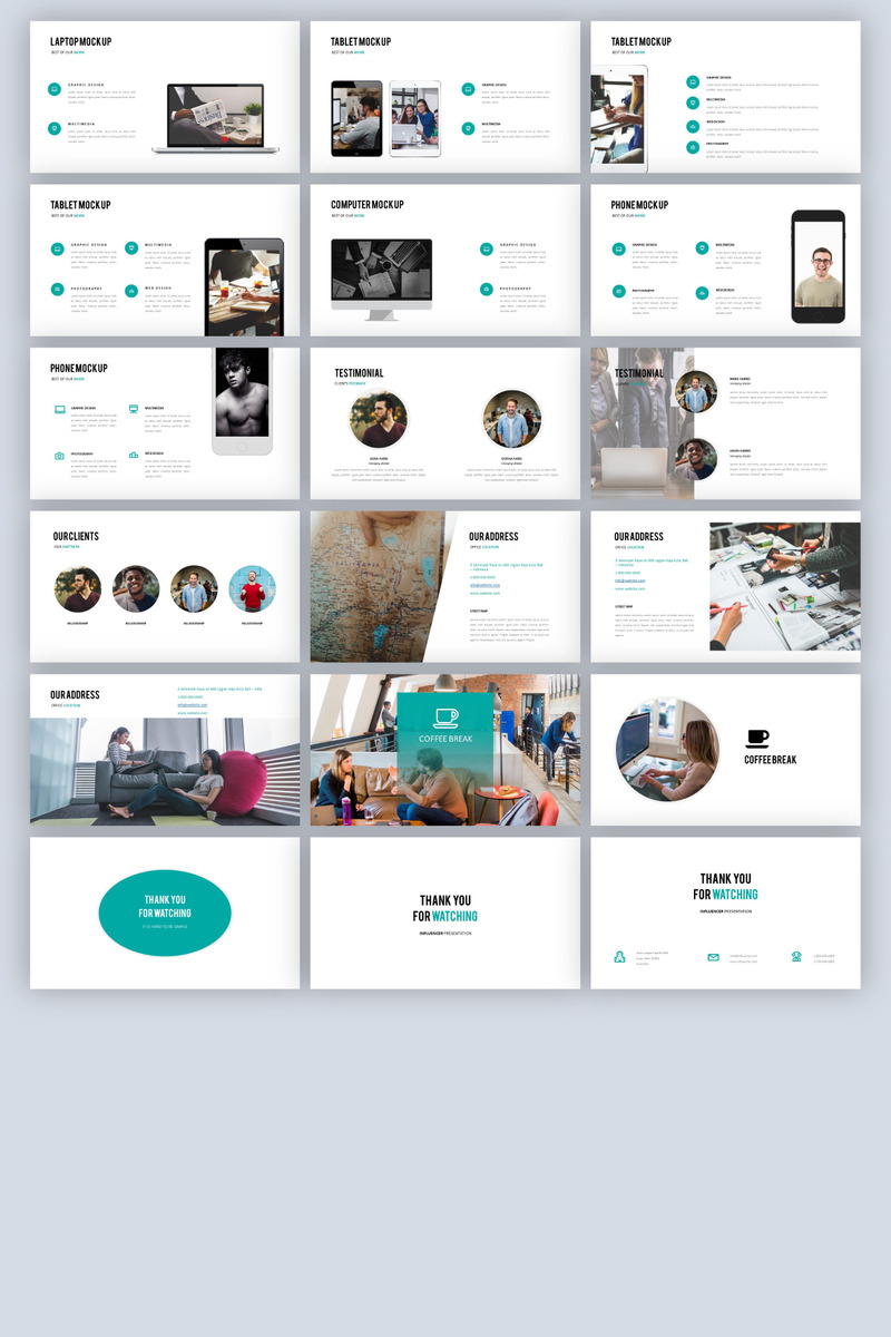 influencer powerpoint presentation template free download