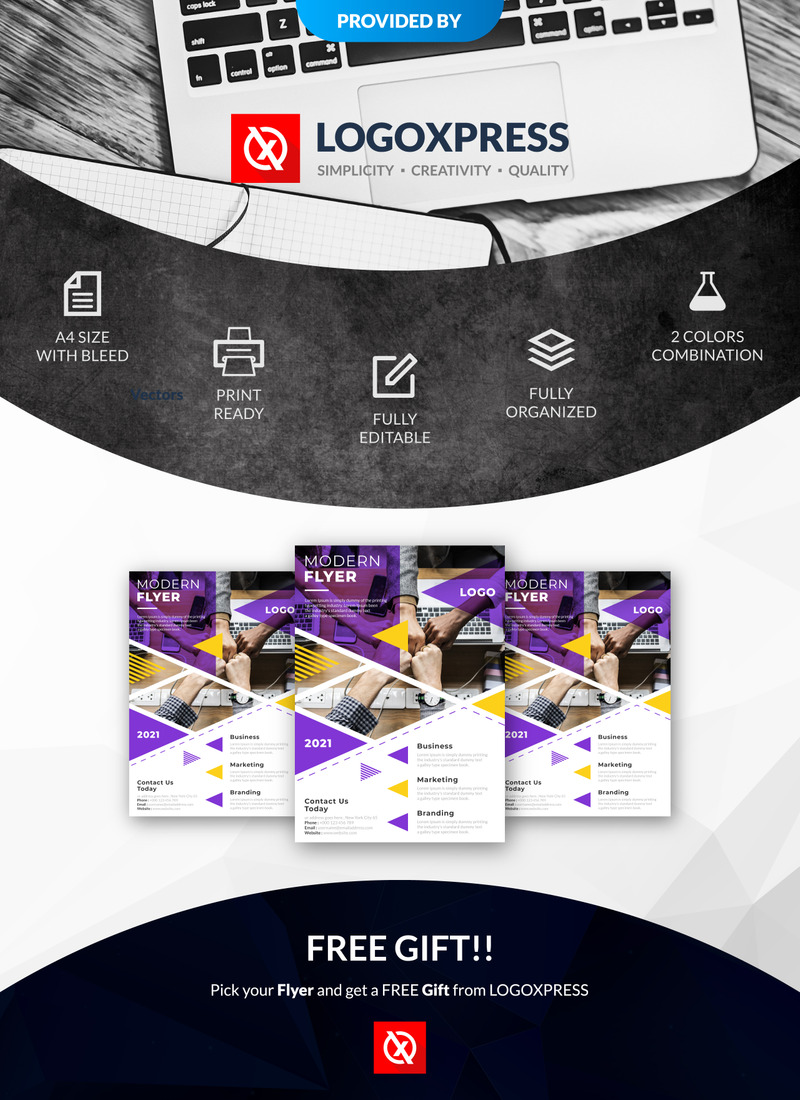 Stylish Creative Modern Flyer - Corporate Identity Design - Features Image 2