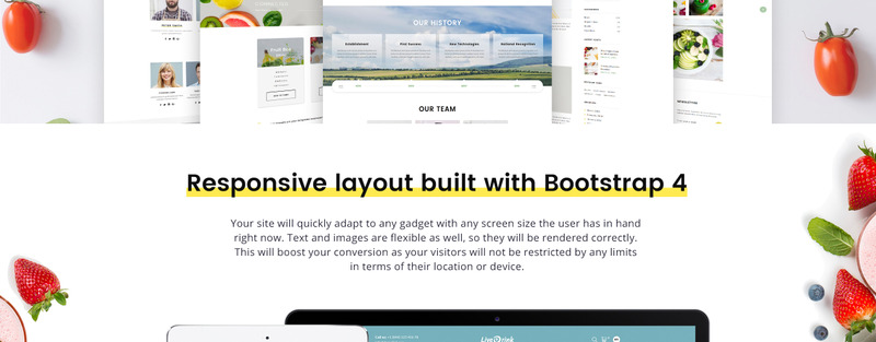 Organic Farm Multipurpose HTML №73860 - Изображения фич 12