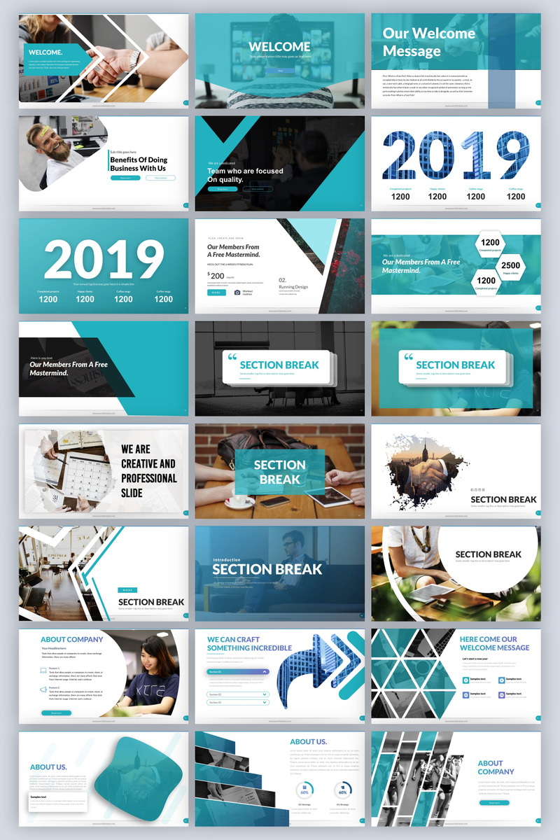 Modello di PowerPoint per Pitch Deck multiuso 2025 [Versione 5] - Caratteristiche Immagine 2