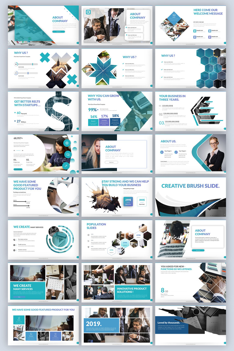 Modello di PowerPoint per Pitch Deck multiuso 2025 [Versione 5] - Caratteristiche Immagine 3