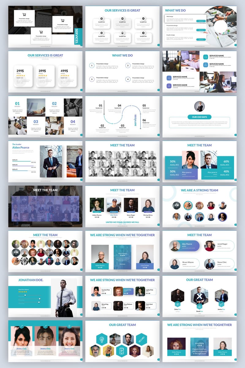 2020 Multipurpose Pitch Deck [Version 4] PowerPoint template